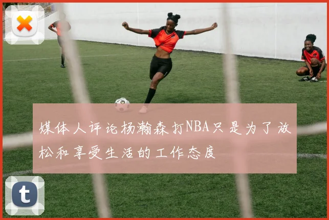 媒体人评论杨瀚森打NBA只是为了放松和享受生活的工作态度